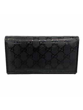 Gucci Wallet GG Supreme Black Silver